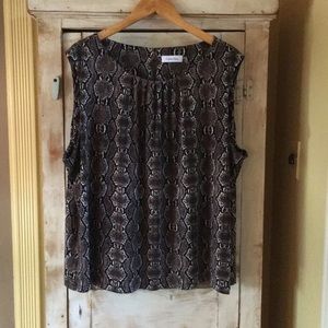 Calvin Klein sleeveless blouse